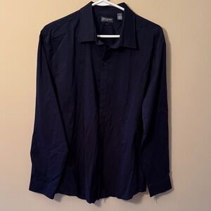 Van Heusen Men's Dress Shirt - Dark Blue